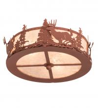 Meyda Tiffany 254762 - 16" Wide Deer at Dusk Fan Light Fixture