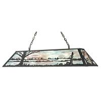 Meyda Tiffany 30639 - 48" Long Quiet Pond Oblong Pendant