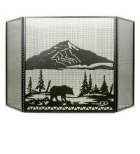 Meyda Tiffany 31616 - 69"W X 42"H Bear Creek Fireplace Screen