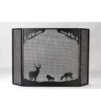 Meyda Tiffany 38521 - 62"W X 40"H Deer at Dawn Fireplace Screen