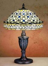 Meyda Tiffany 44881 - 10" High Jeweled Quatrefoil Accent Lamp