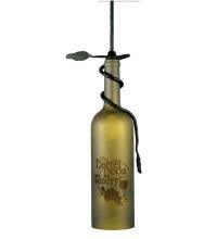 Meyda Tiffany 65761 - 3"W Personalized Etched Grapes Wine Bottle Mini Pendant