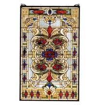 Meyda Tiffany 71268 - 22"W X 35"H Estate Floral Stained Glass Window