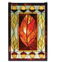 Meyda Tiffany 73207 - 21"W X 31"H Harvest Festival Stained Glass Window