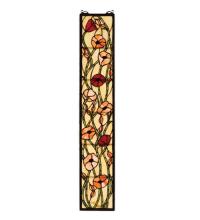 Meyda Tiffany 73266 - 7"W X 37"H Poppy Stained Glass Window