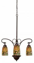 Meyda Tiffany 73983 - 24"W Tiffany Acorn 3 LT Chandelier