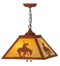 Meyda Tiffany 74035 - 16"Sq Trails End Pendant