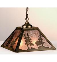 Meyda Tiffany 76318 - 16"Sq Tall Pines Pendant