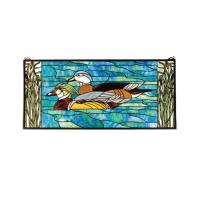 Meyda Tiffany 77712 - 35"W X 16"H Wood Ducks Stained Glass Window