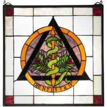 Meyda Tiffany 77820 - 18"W X 18"H Dentistry Stained Glass Window