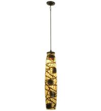 Meyda Tiffany 81066 - 6.5"W Pine Branch Mini Pendant