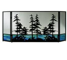 Meyda Tiffany 81106 - 72"W X 32"H Tall Pines Fireplace Screen