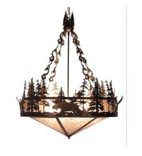 Meyda Tiffany 81428 - 40"W Moose at Dusk Inverted Pendant