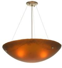 Meyda Tiffany 81501 - 24"W Metro Fusion Espresso Inverted Pendant