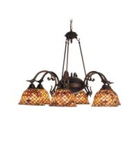 Meyda Tiffany 81860 - 32.5"W Tiffany Fishscale 6 LT Chandelier