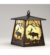 Meyda Tiffany 82636 - 7" Wide Moose at Dawn Hanging Wall Sconce