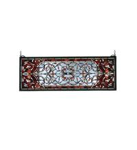 Meyda Tiffany 98059 - 28"W X 10"H Versaille Transom Stained Glass Window