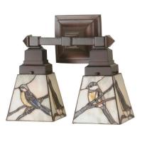 Meyda Tiffany 98519 - 12"W Backyard Friends 2 LT Wall Sconce