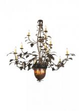 Meyda Tiffany 98524 - 60" Wide Greenbriar Oak 12 Arm Chandelier