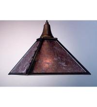 Meyda Tiffany 98719 - 11" Square Leaf Edge Pendant