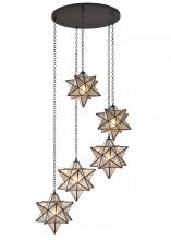 Meyda Tiffany 99178 - 45" Wide Moravian Star 5 Light Cascading Pendant