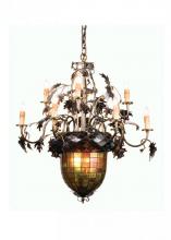 Meyda Tiffany 99238 - 34"W Greenbriar Oak 9 LT Chandelier