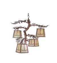 Meyda Tiffany 99399 - 26" Wide Pine Branch Valley View 4 Light Chandelier