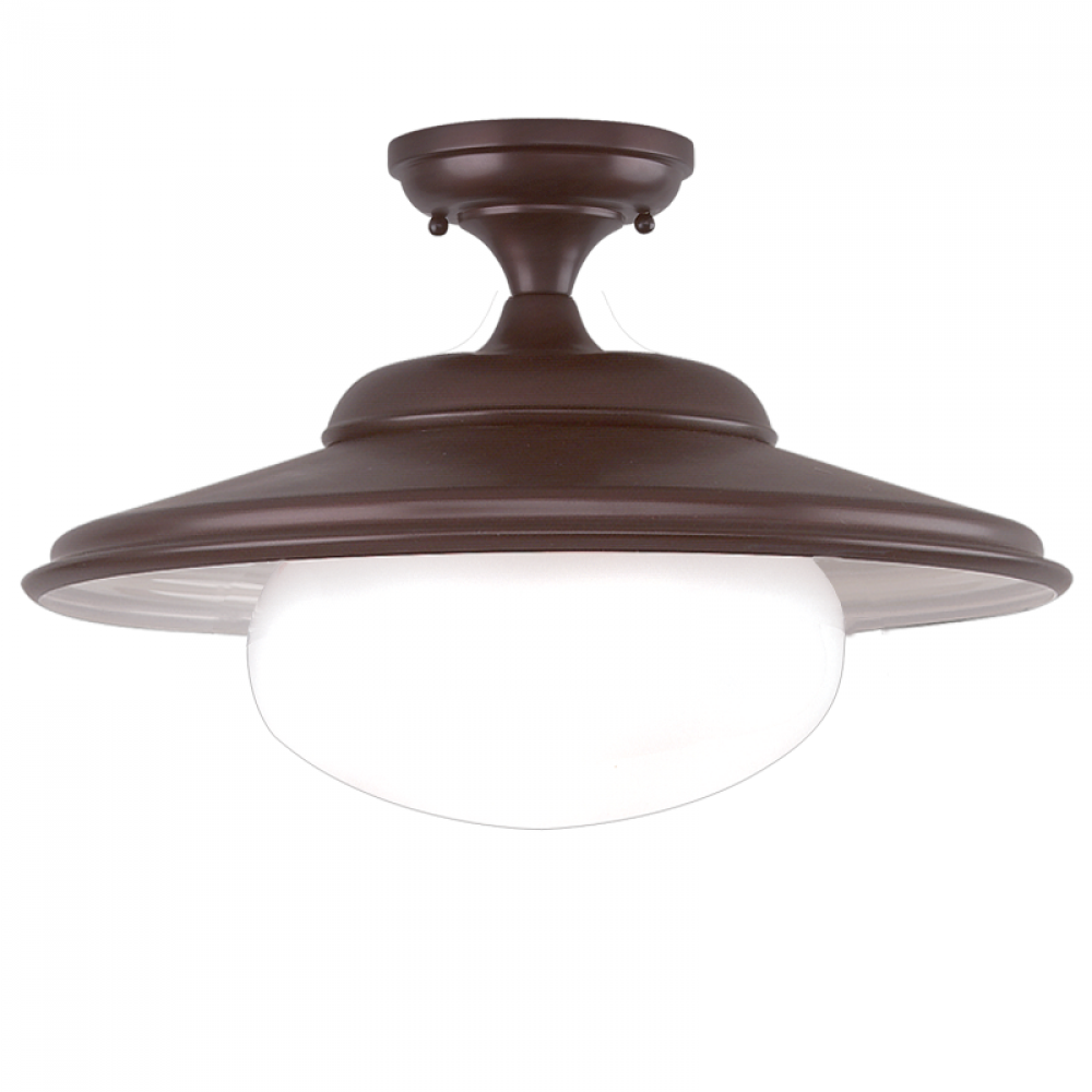 1 LIGHT SEMI FLUSH