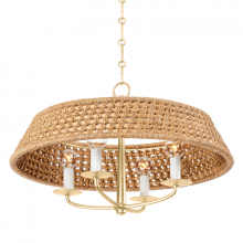 Hudson Valley Orange 2722-VGL - 4 LIGHT CHANDELIER