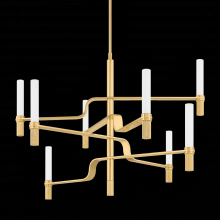 Hudson Valley Orange 4008-AGB - Allentown Chandelier