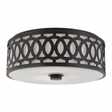 Hudson Valley Orange 4317-OB - 3 LIGHT LARGE FLUSH MOUNT