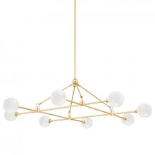 Hudson Valley Orange 4846-AGB - 8 LIGHT CHANDELIER