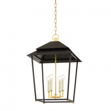 Hudson Valley Orange 5127-AGB/SBK - 4 LIGHT LANTERN