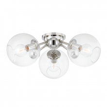 Hudson Valley Orange 8025-PN - 3 LIGHT SEMI FLUSH