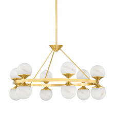 Hudson Valley Orange 8236-AGB - 12 LIGHT CHANDELIER