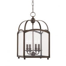 Hudson Valley Orange 8412-DB - 4 LIGHT PENDANT