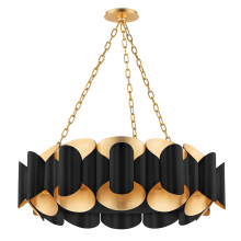 Hudson Valley Orange 8534-GL/BK - 12 LIGHT CHANDELIER