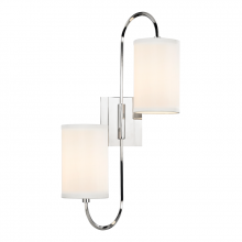 Hudson Valley Orange 9100-PN - 2 LIGHT WALL SCONCE