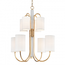 Hudson Valley Orange 9108-AGB - 8 LIGHT CHANDELIER