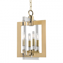 Hudson Valley Orange 9312-AGB - 4 LIGHT PENDANT