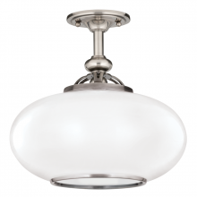 Hudson Valley Orange 9815F-ON - 1 LIGHT SEMI FLUSH