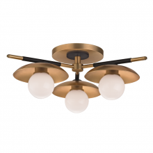 Hudson Valley Orange 9823-AGB - 3 LIGHT SEMI FLUSH