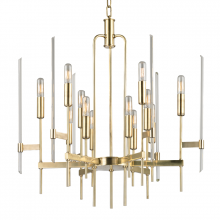 Hudson Valley Orange 9912-AGB - 12 LIGHT CHANDELIER