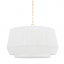 Hudson Valley Orange BKO502-AGB - 4 LIGHT PENDANT