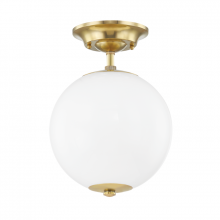 Hudson Valley Orange MDS703-AGB - 1 LIGHT SEMI FLUSH