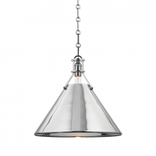 Hudson Valley Orange MDS952-PN - 1 LIGHT LARGE PENDANT