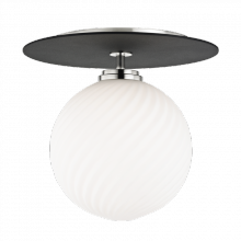 Mitzi Orange H200501L-PN/BK - 1 LIGHT LARGE FLUSH MOUNT