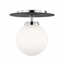 Mitzi Orange H200501S-PN/BK - 1 LIGHT SMALL FLUSH MOUNT