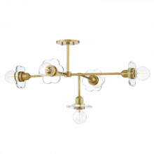 Mitzi Orange H357805-AGB - Alexa Chandelier