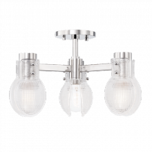 Mitzi Orange H417603-PN - 3 Light Semi Flush